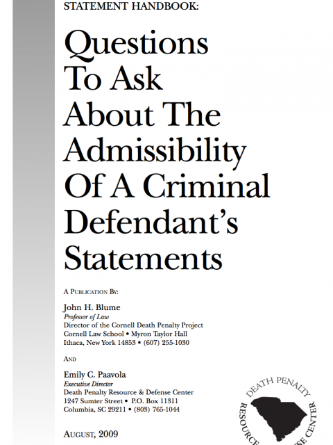 Statement Handbook cover