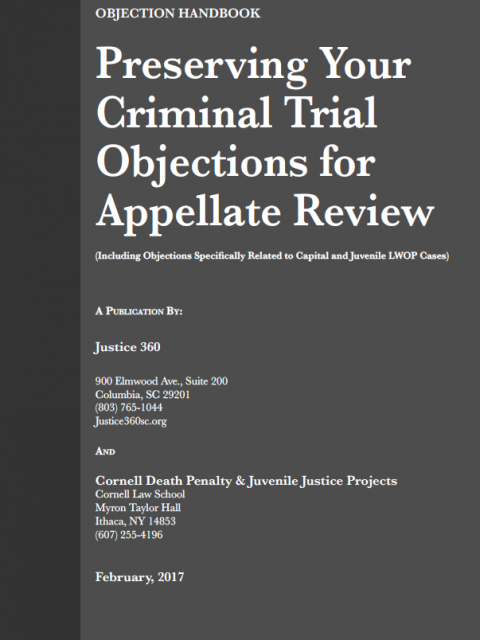 Objection Handbook: Preserving Your Criminal Trial Objections for Appellate Review cover
